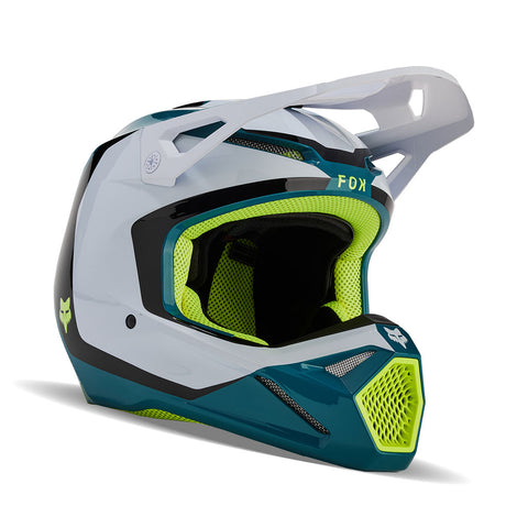 Fox - 2024 Youth V1 Nitro Maui Blue/White Helmet