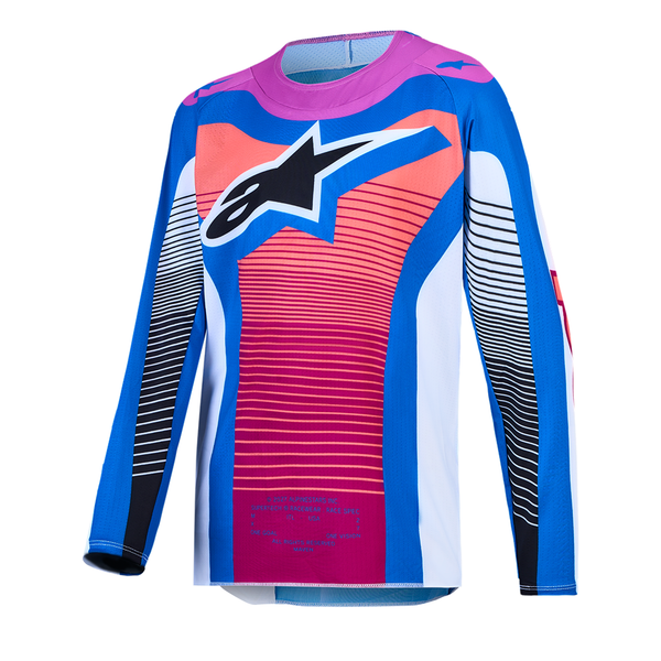 Alpinestars - 2027 Youth Supertech Maven White/Coral/Blue Mx Combo
