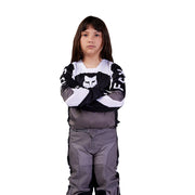 Fox - 2024 Youth 180 Nitro Black/Grey/White Jersey