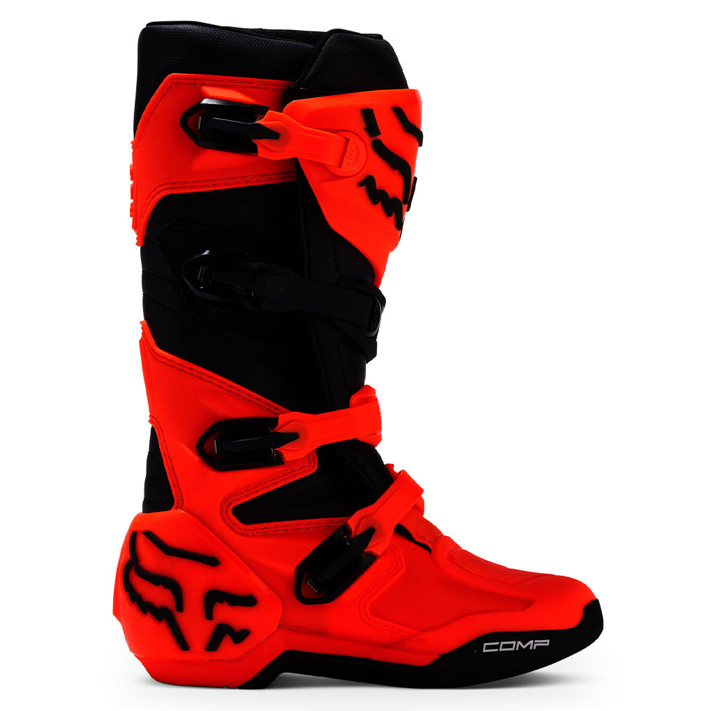 Fox - 2024 Youth Comp Flo Orange MX Boots – AMA Warehouse