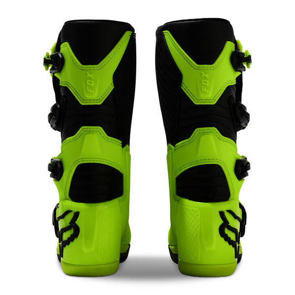 Fox - 2025 Youth Comp Flo Yellow MX Boots
