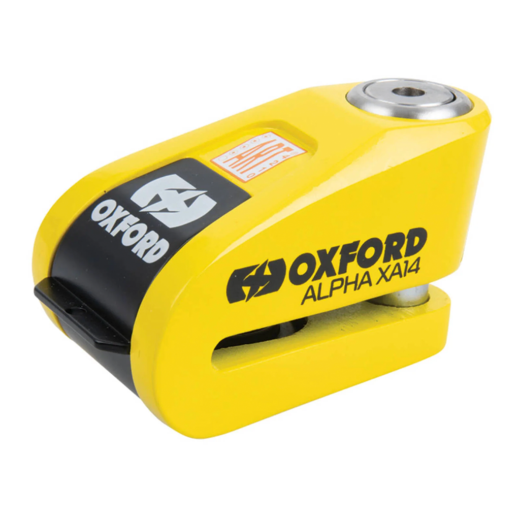 Oxford - Alpha XA14 Yellow/Black Alarm Disc Lock