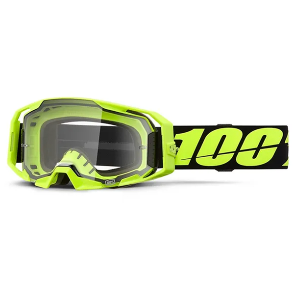 100% - Armatic Neon Yellow/Black Clear Lens Goggle