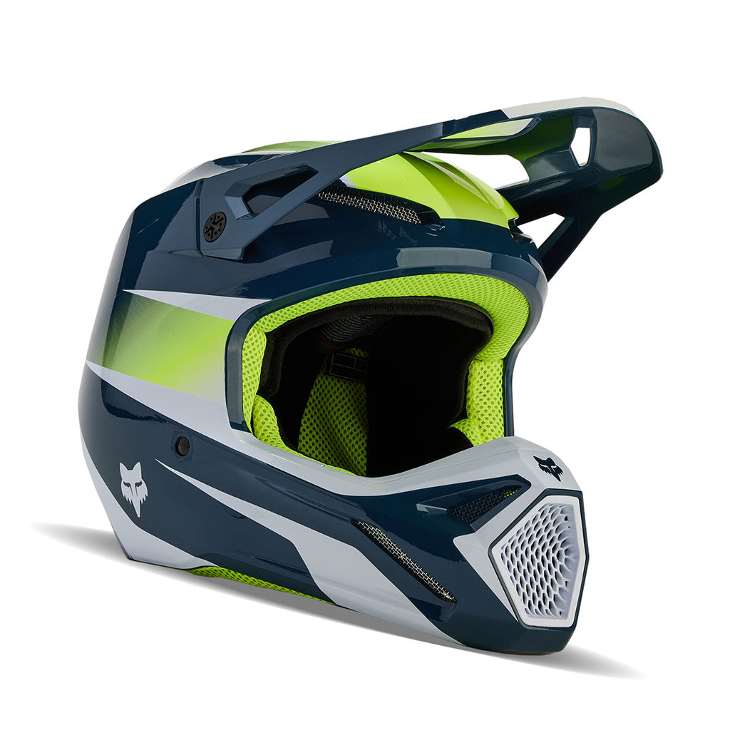Fox - 2024 Youth V1 Flora Dark Indigo Helmet