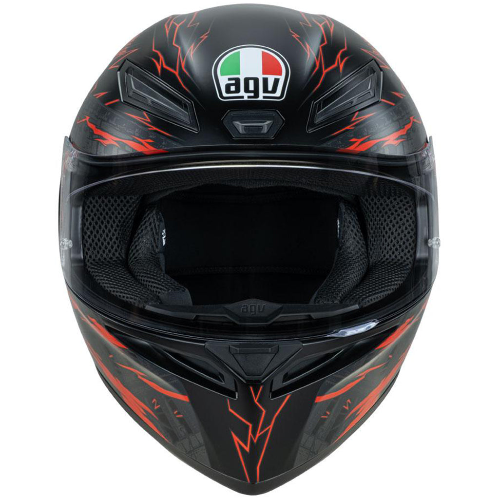 agv k5 deep black white red helmet AGV - K1 S Gladiator Black/Gold/Red Limited Edition Helmet
