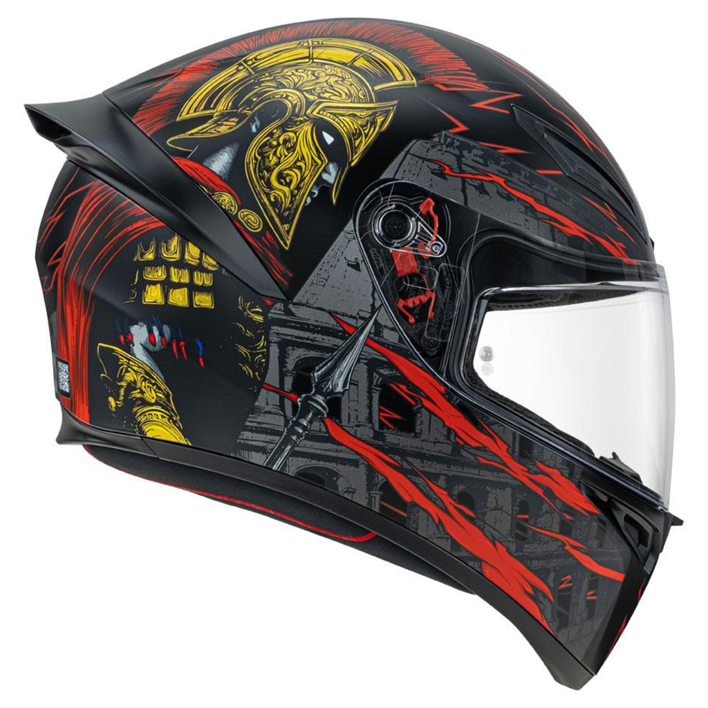 agv k1 qualify AGV - K1 S Gladiator Black/Gold/Red Limited Edition Helmet