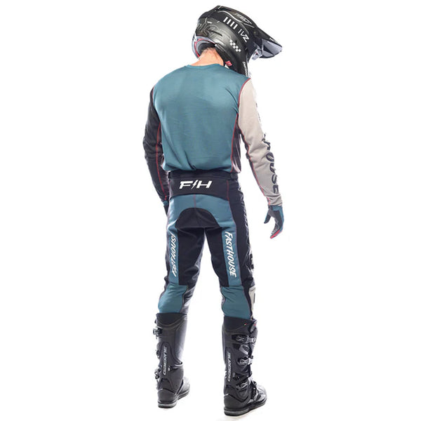 Fasthouse - Grindhouse Club Light Gray/Teal MX Combo