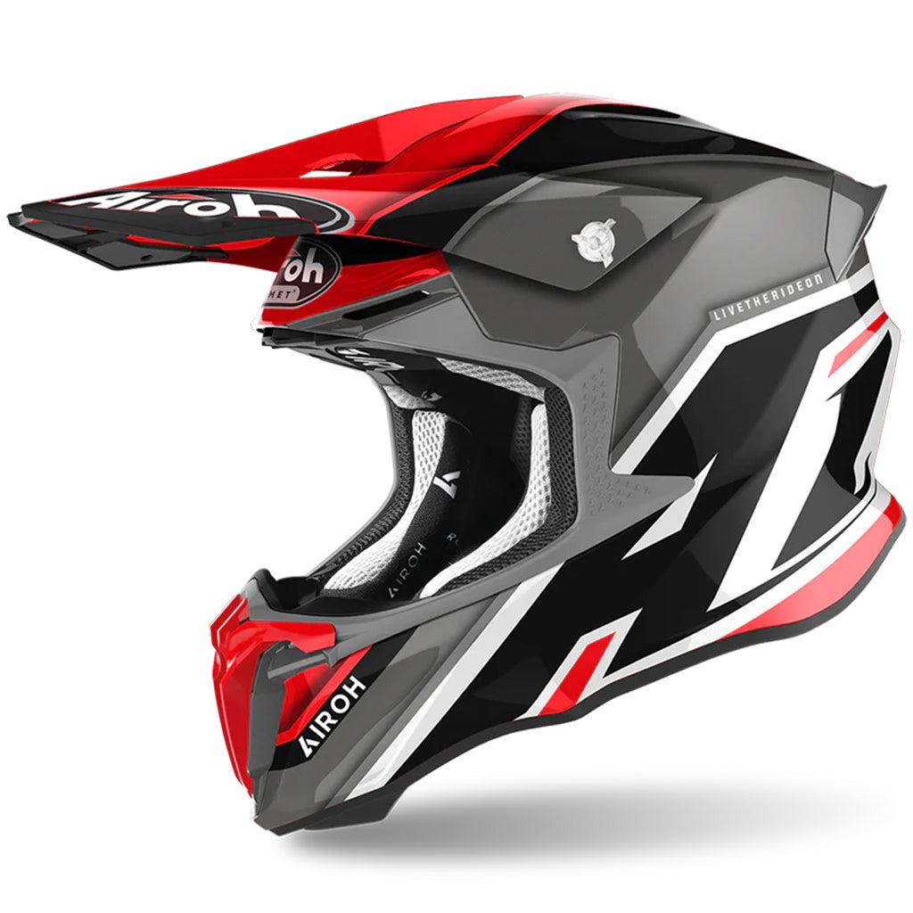 Airoh - Twist 2.0 Shaken Red/Grey Helmet