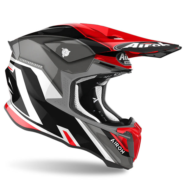 Airoh - Twist 2.0 Shaken Red/Grey Helmet