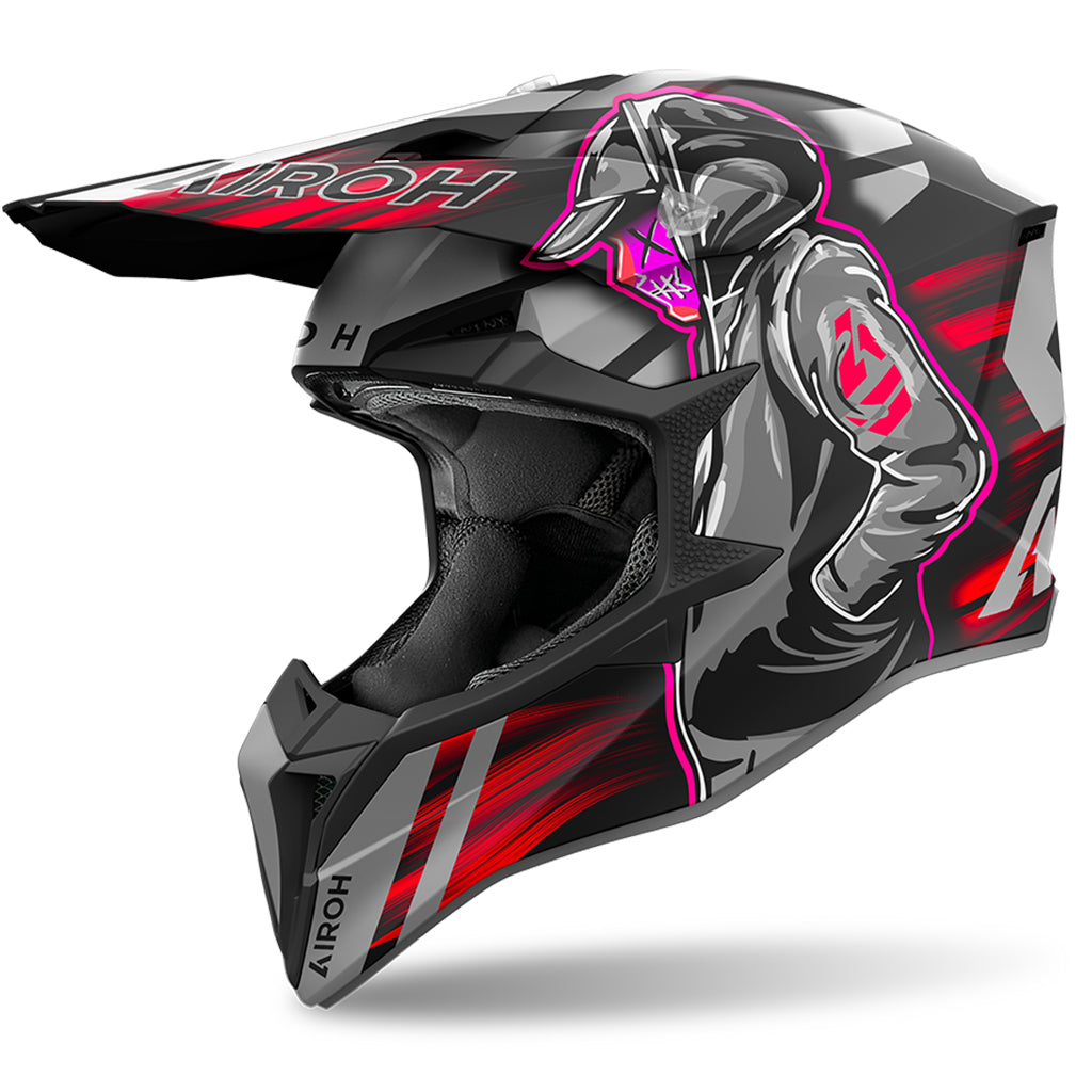 Airoh - Wraaap Cyber Red/Black Helmet