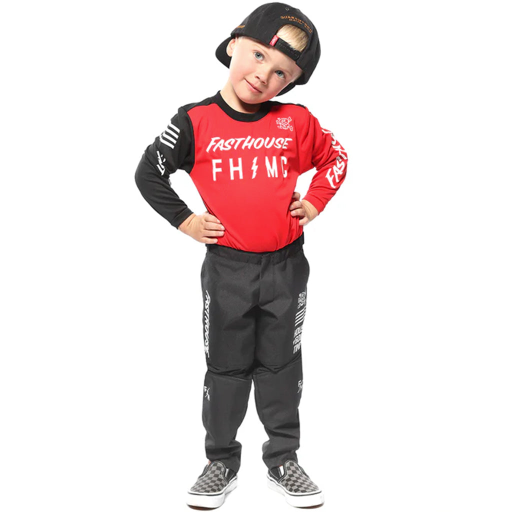 Fasthouse - Kids Akin Red/Black MX Combo