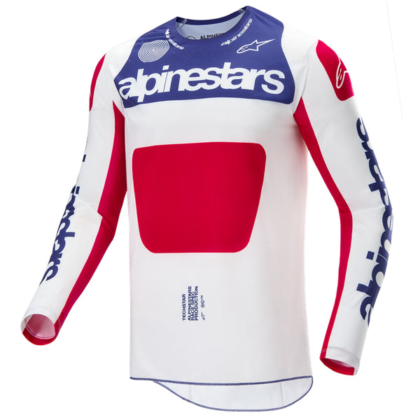 Alpinestars - 2025 LE Techstar Fortitude White/Red/Blue Jersey