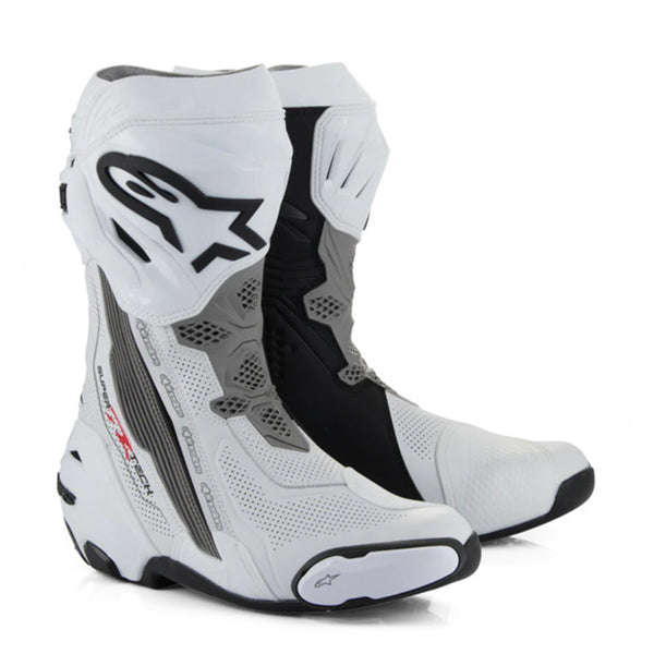 Supertech R All Models Alpinestars - Supertech R V2 Vented White/Gray/Black Boot - AMA Warehouse