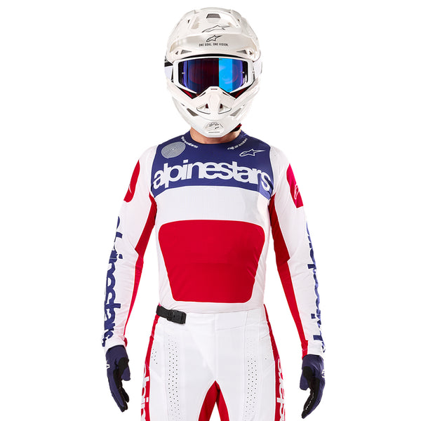 Alpinestars - 2025 LE Techstar Fortitude White/Red/Blue Jersey