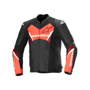 Alpinestars - Faster V3 Black/Red Air Leather Jacket