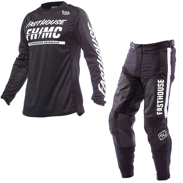 Fasthouse - Grindhouse Score Black/White MX Combo