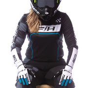 Fasthouse - Womens Grindhouse Pro Apex Black/Electric Blue MX Combo