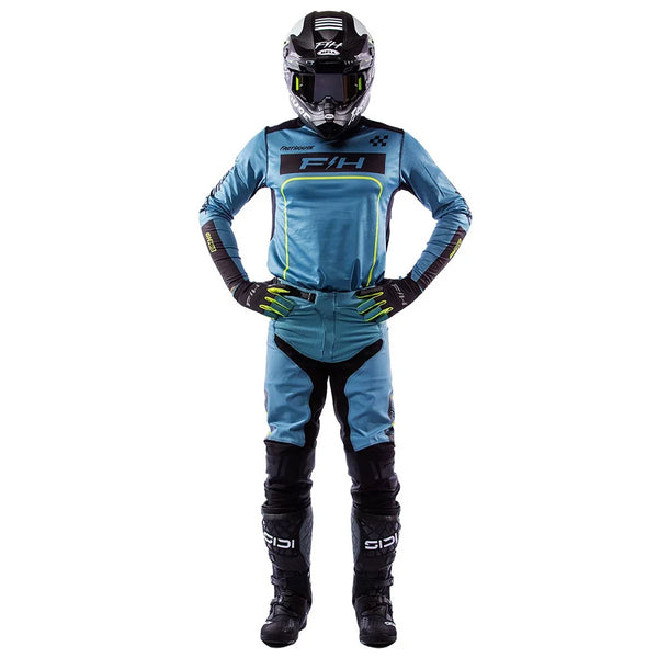 Fasthouse - Grindhouse Pro Apex Slate/Flo Green MX Combo