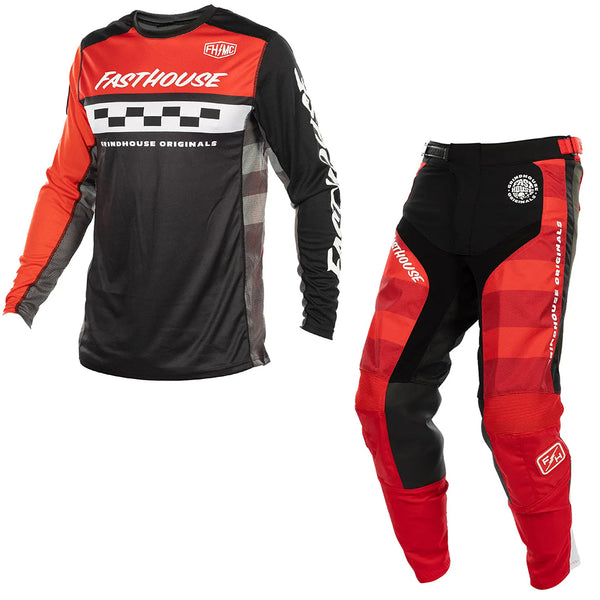 Fasthouse - Grindhouse Atomic Racing Red/Black MX Combo