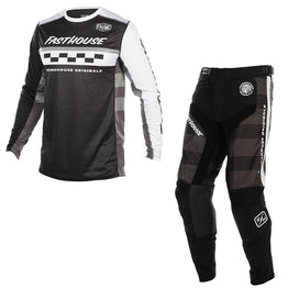 Fasthouse - Youth Grindhouse Atomic Black/Grey MX Combo