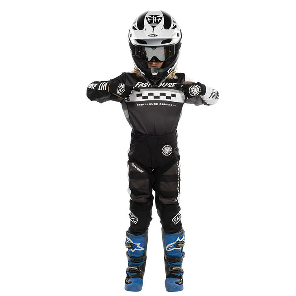 Fasthouse - Youth Grindhouse Atomic Black/Grey MX Combo