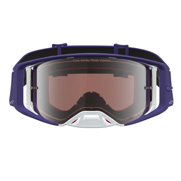 Alpinestars - Supertech Atrox Deep Blue/White Mirror Lens Goggle
