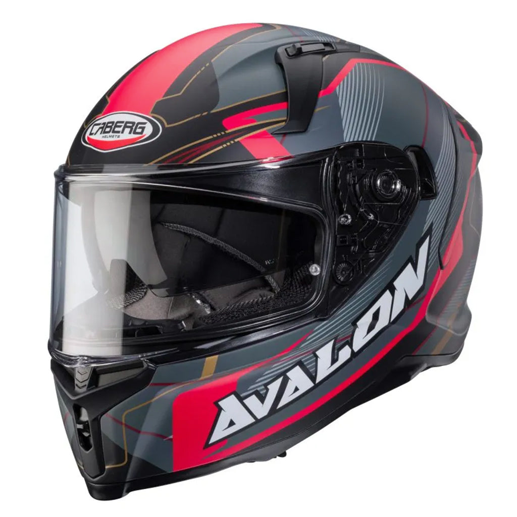 Caberg - Avalon X Optic Matt Black/Grey/Red Helmet