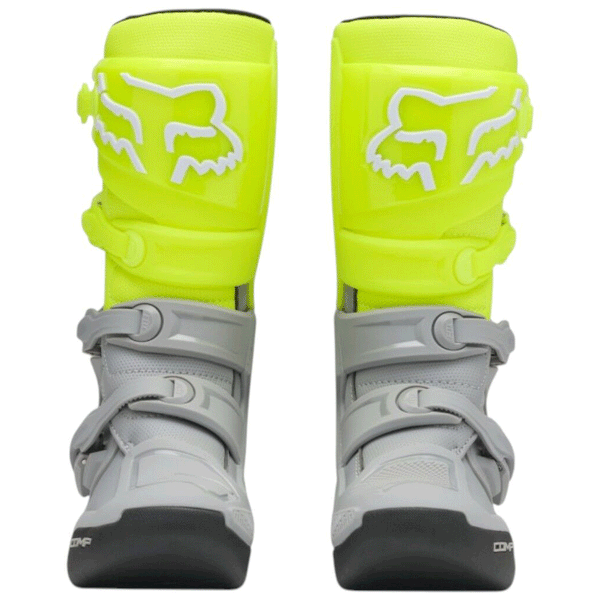Fox - 2027 Youth Comp Yellow/Grey MX Boots