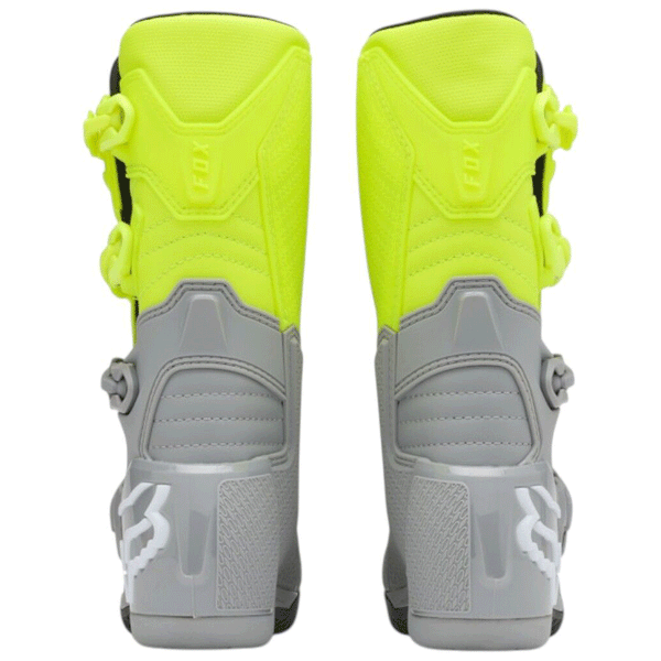 Fox - 2027 Youth Comp Yellow/Grey MX Boots
