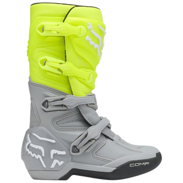 Fox - 2027 Youth Comp Yellow/Grey MX Boots