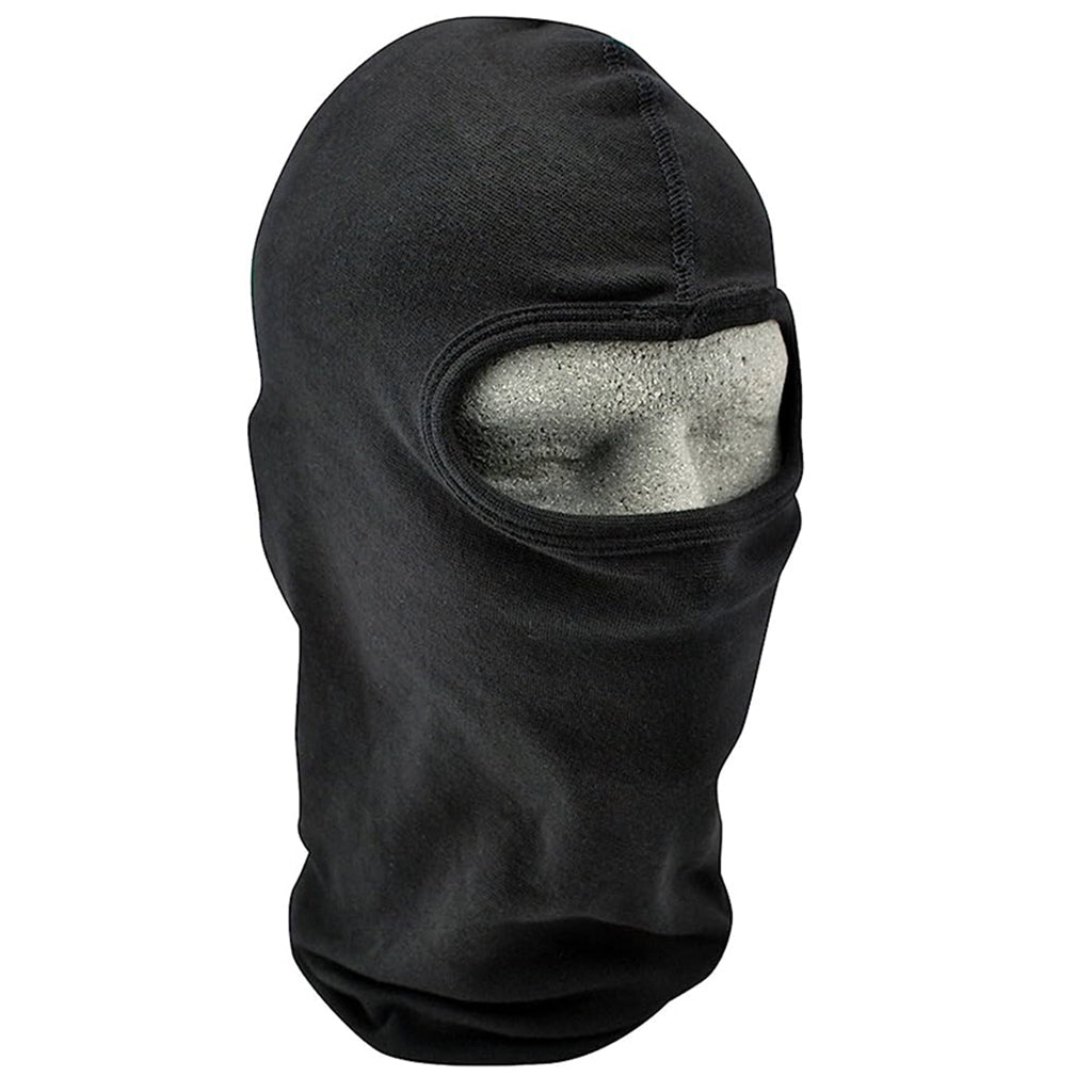 Zan Headgear - Nylon Cold-Weather Solid Black Balaclava