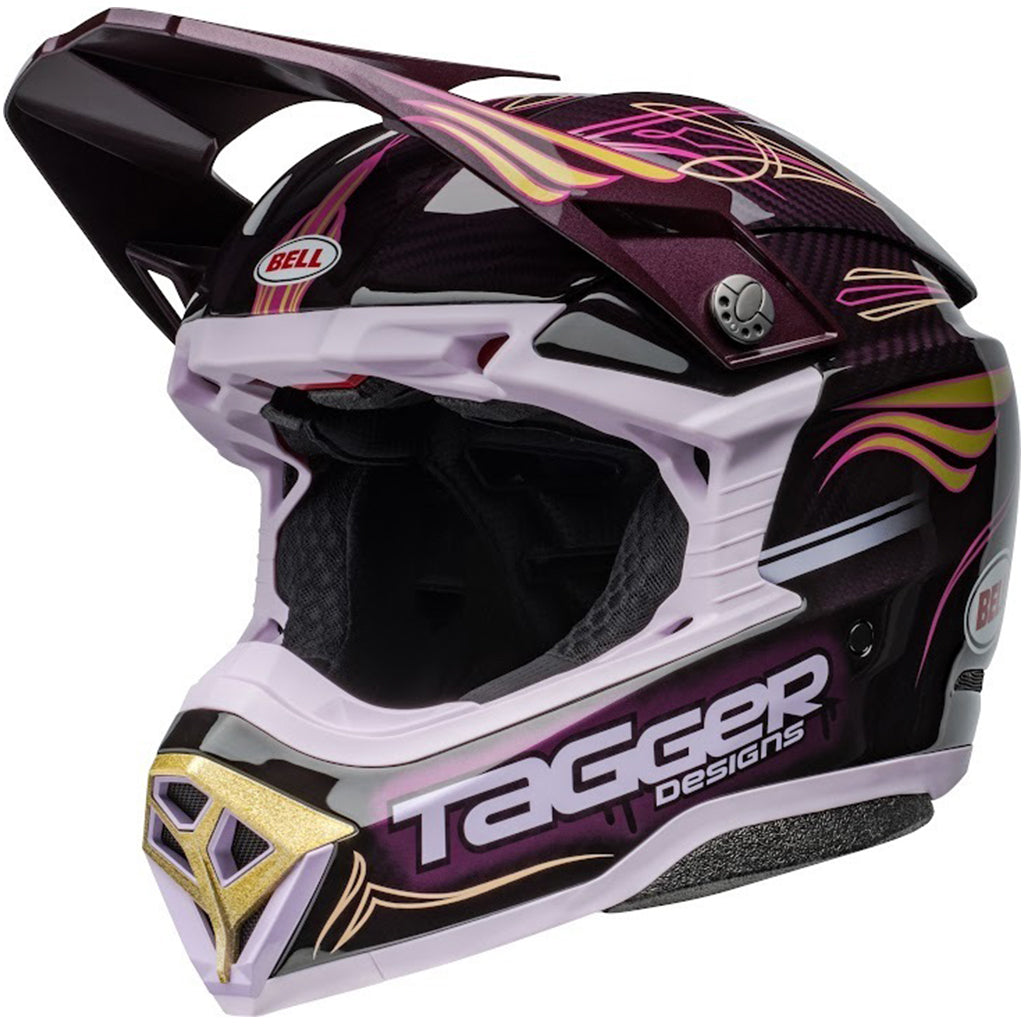 Bell - Moto-10 Spherical Tagger Haze Purple/Gold Helmet - AMA