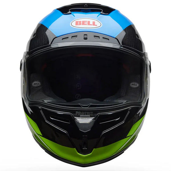 Bell Racestar DLX Corsa Green/Blue Helmet