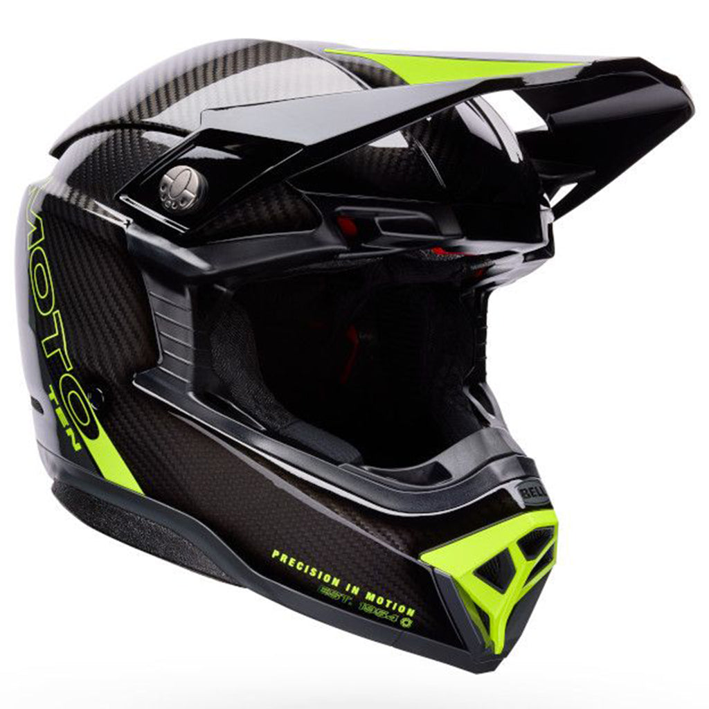 Bell - 2026 Moto 10 Spherical Strike Yellow/Grey Helmet