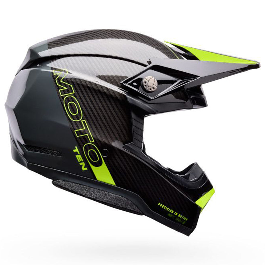 Bell - 2026 Moto 10 Spherical Strike Yellow/Grey Helmet