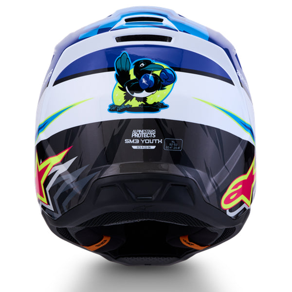 Alpinestars - Youth SM3 Falcon Blue/White/Black/Pink Helmet
