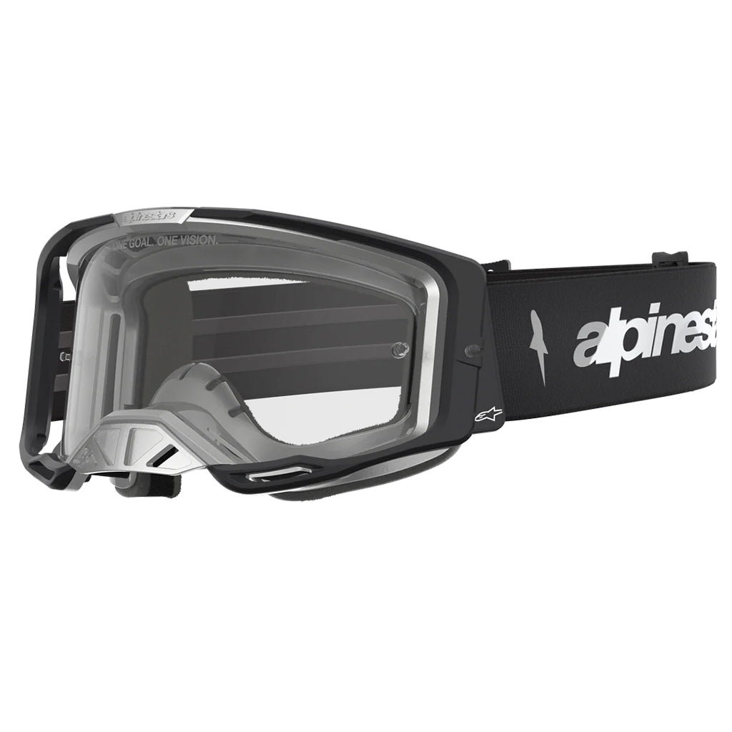 Alpinestars - Vision 8 Amber Black/Silver Clear Lens Goggle