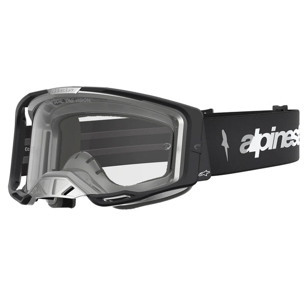 Alpinestars - Vision 8 Amber Black/Silver Clear Lens Goggle