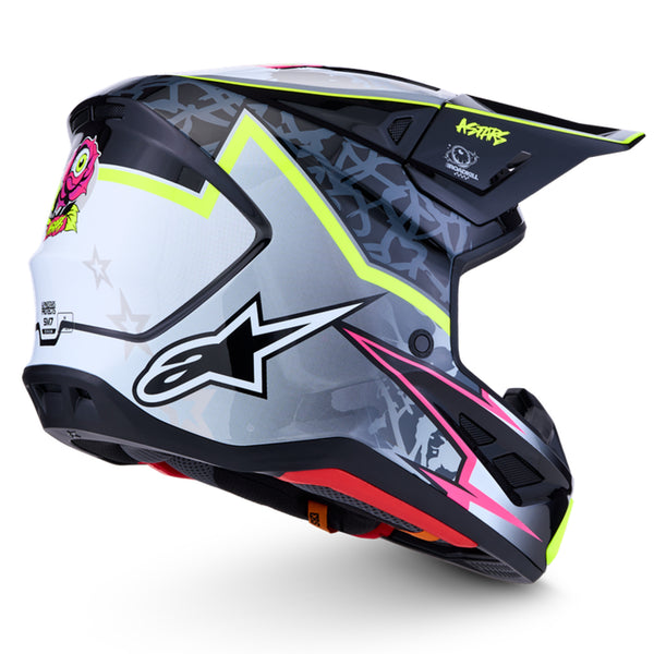 Alpinestars - SM7 Blaster Black/Grey/White/Yellow Helmet