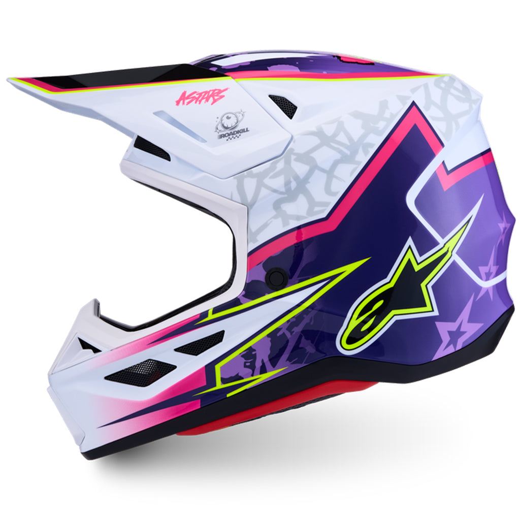 Alpinestars - SM7 Blaster Purple/Pink/White Helmet