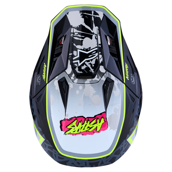Alpinestars - SM7 Blaster Black/Grey/White/Yellow Helmet