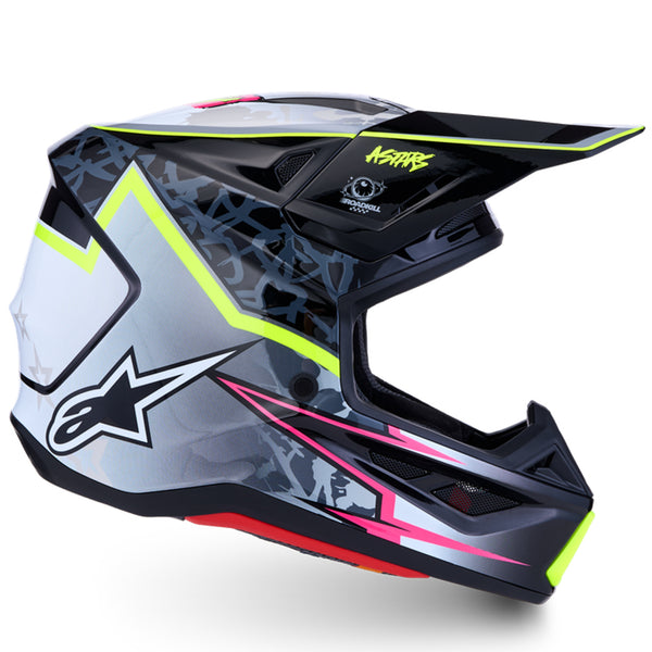 Alpinestars - SM7 Blaster Black/Grey/White/Yellow Helmet