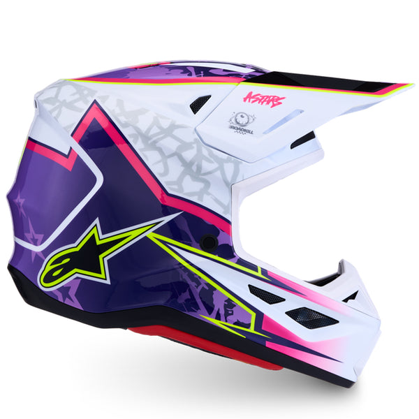 Alpinestars - SM7 Blaster Purple/Pink/White Helmet
