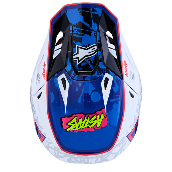 Alpinestars - SM7 Blaster White/Blue/Red Helmet