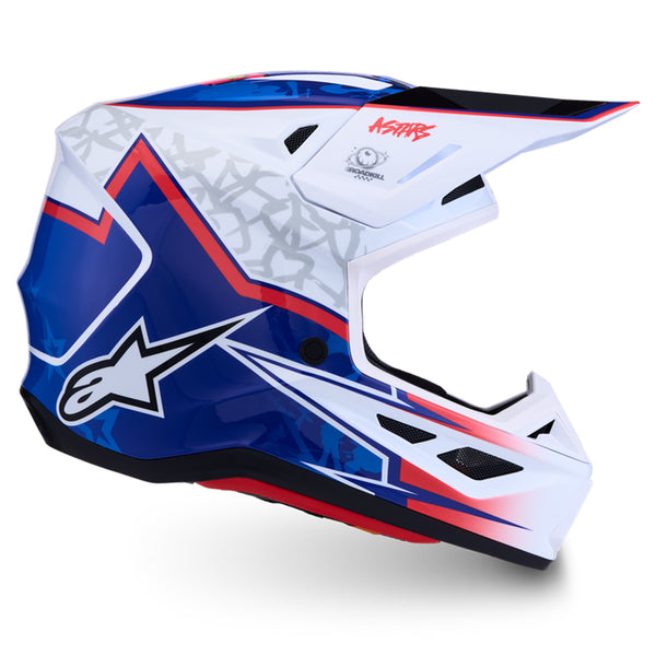 Alpinestars - SM7 Blaster White/Blue/Red Helmet