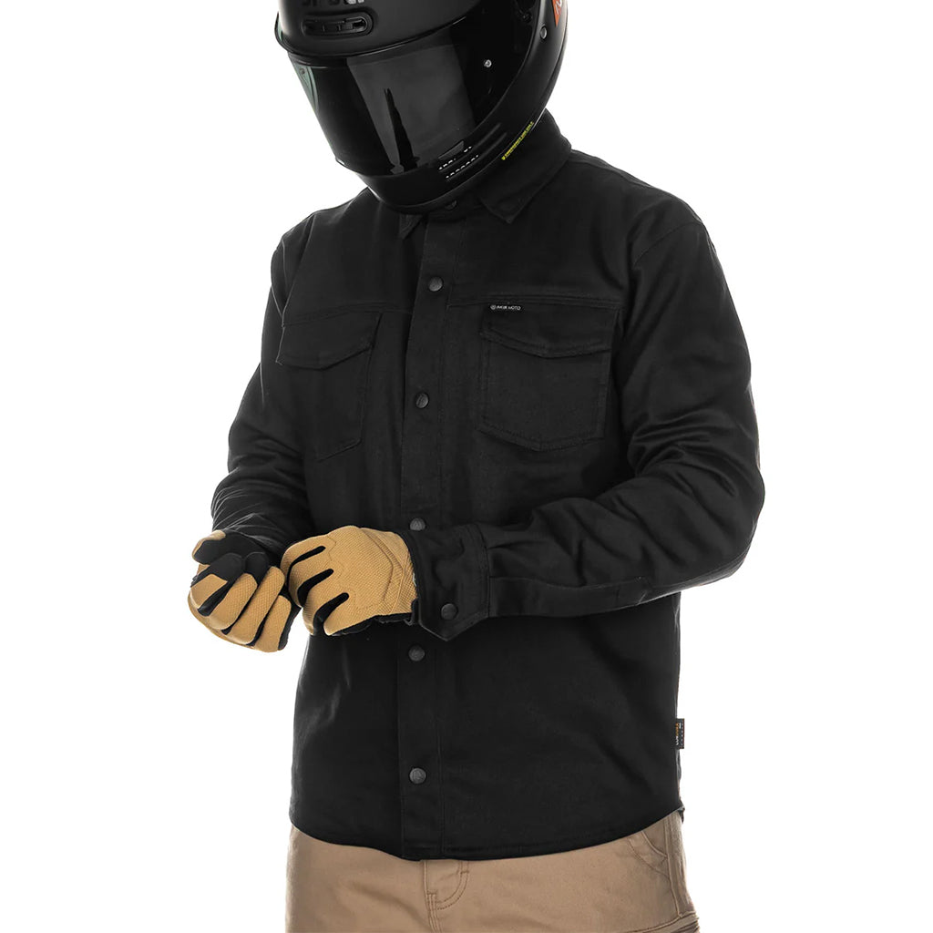 Akin Moto - Blackhawk 2.0 Black Motorcycle Shirt