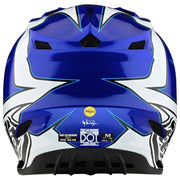 TLD - SE4 Poly MIPS Matrix Blue/White Helmet