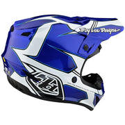 TLD - SE4 Poly MIPS Matrix Blue/White Helmet