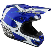 TLD - SE4 Poly MIPS Matrix Blue/White Helmet