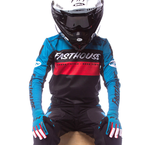Fasthouse - Youth Grindhouse Pro Daytona Electric Blue/Black Jersey